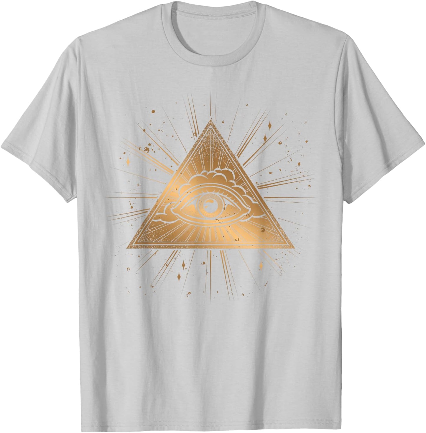 Wicca Witch Occult Pyramid Astrology All-seeing Eye T-Shirt - T-Shirt | Ash