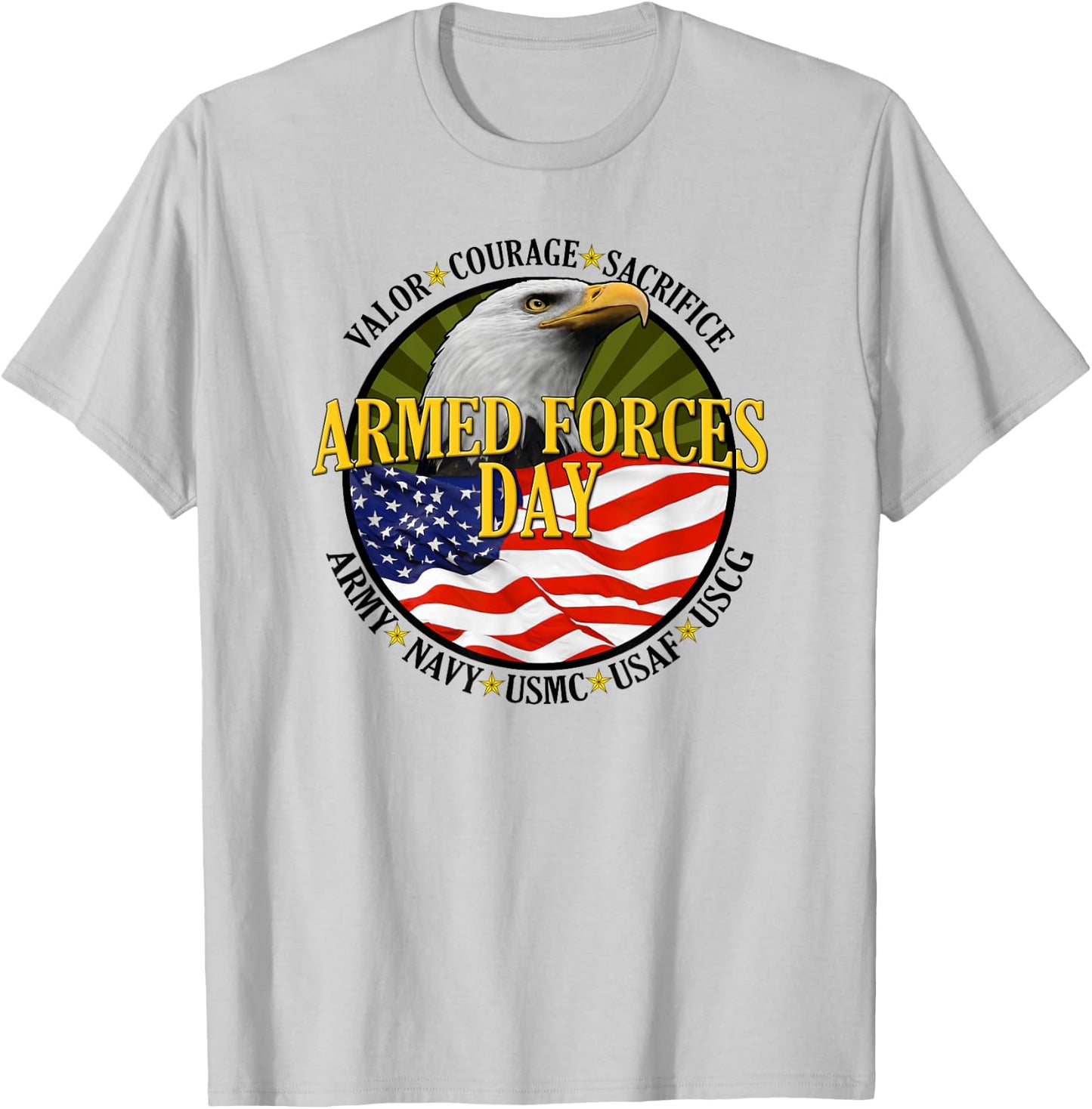 Armed Forces Day T-Shirt - T-Shirt | Ash
