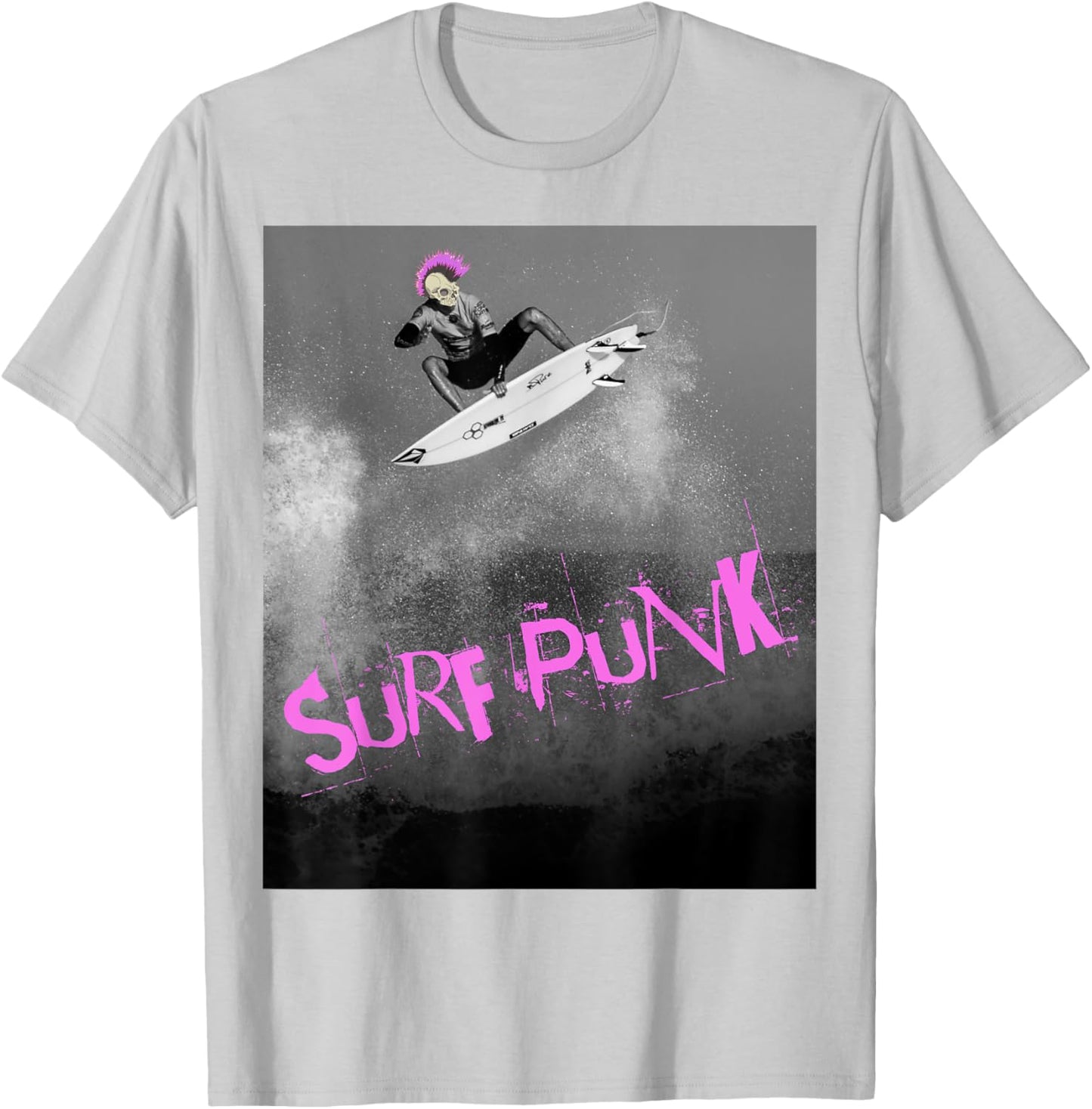 Surf Punk - Violent Pink T-Shirt - T-Shirt | Ash