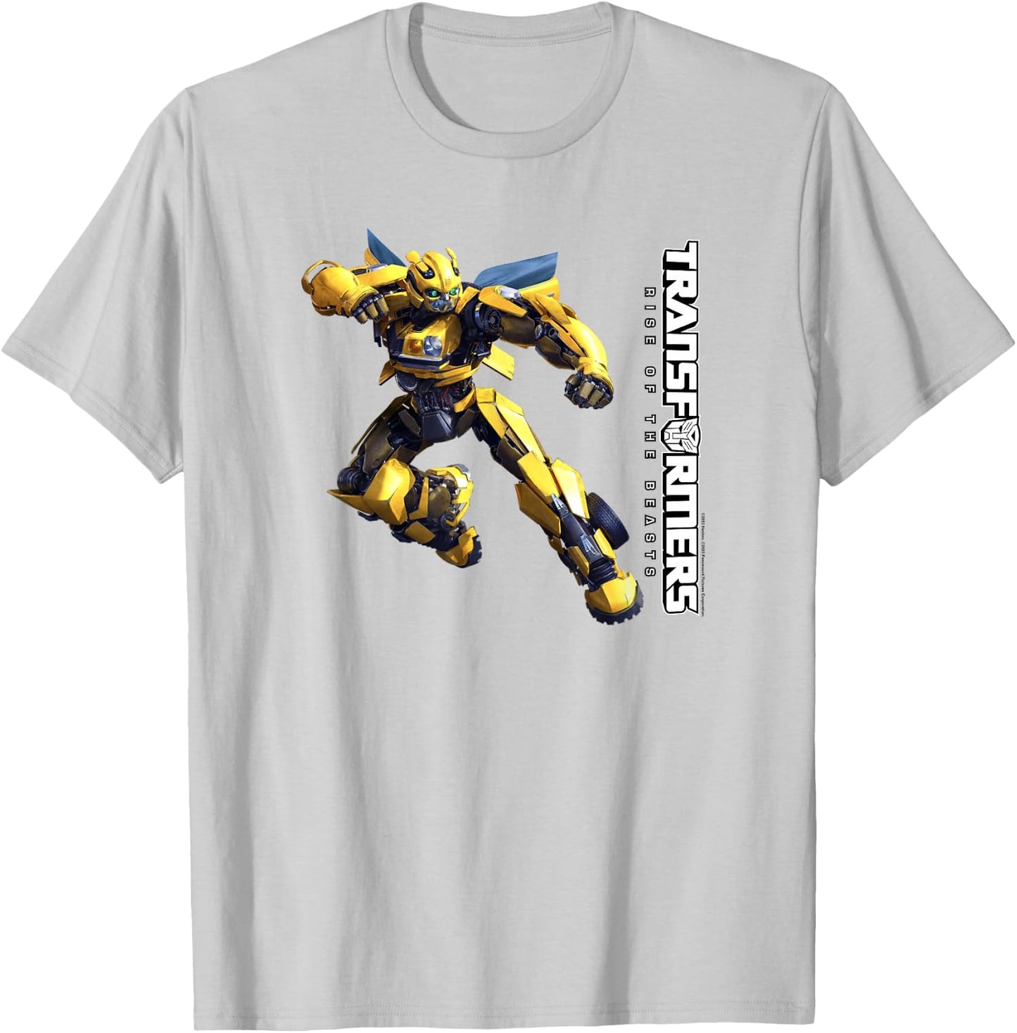 Transformers: Rise of The Beasts Bumblebee Full Body T-Shirt - T-Shirt | Ash