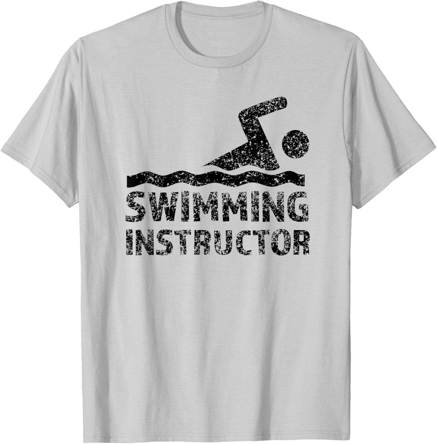 Swimming Instructor Lesson Swim Coach T-Shirt - T-Shirt | Ash