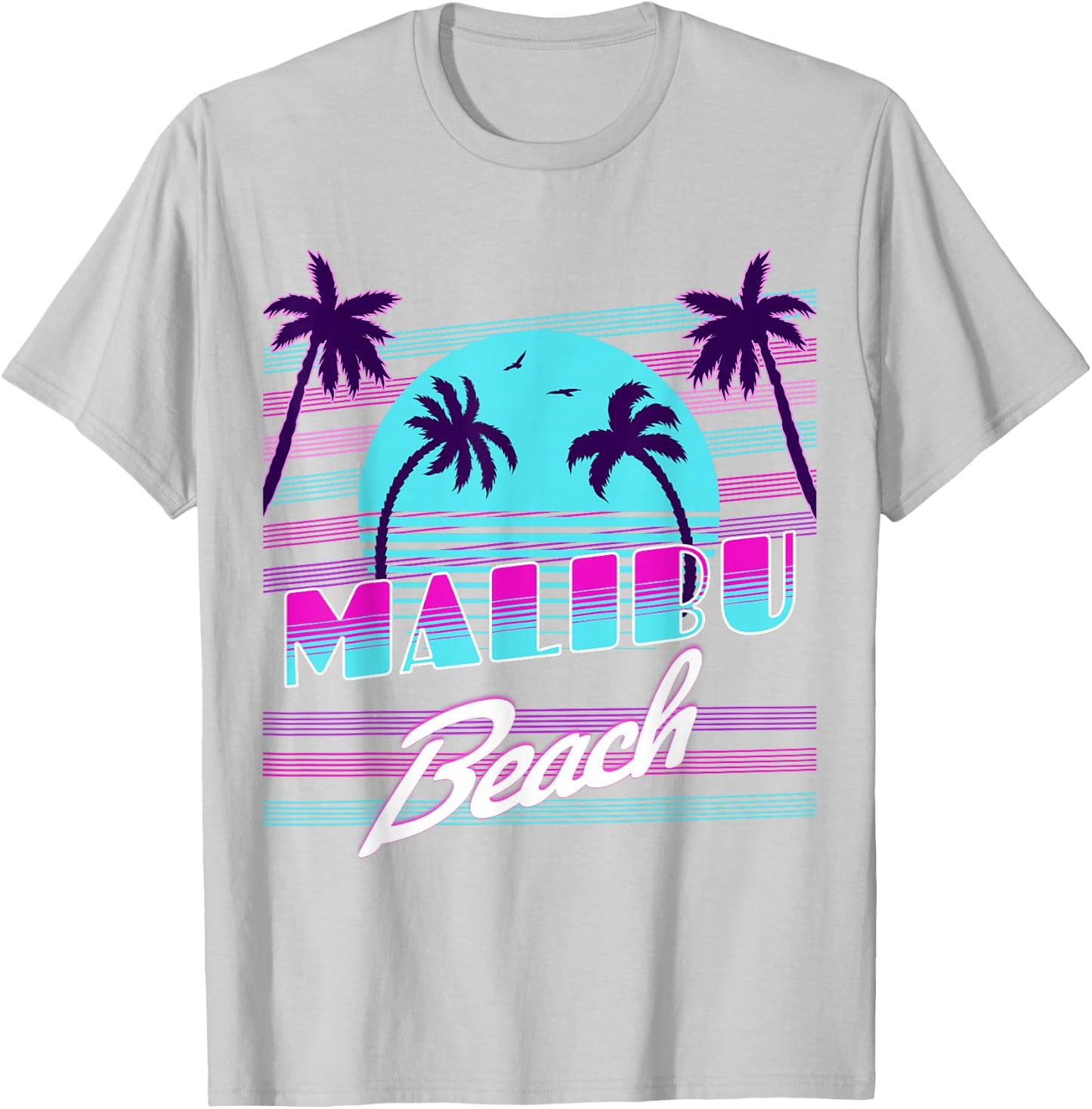 Malibu California T-Shirt - T-Shirt | Ash