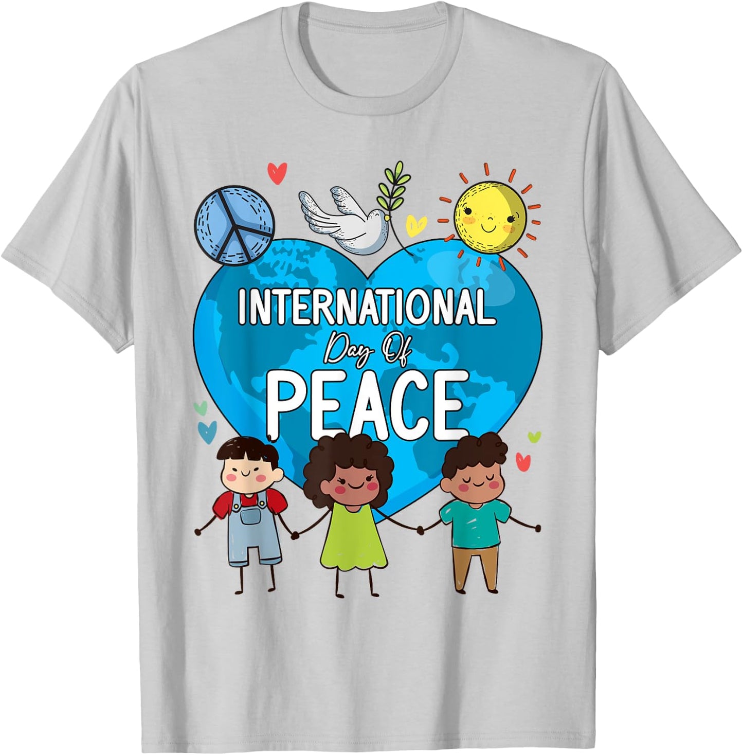 Peace Bird International Day Of Peace September 21st Kids T-Shirt - T-Shirt | Ash
