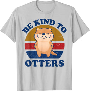 Otter-Shirt Be Kind To Otters Women Kids Toddler Boys Girls T-Shirt - T-Shirt | Ash