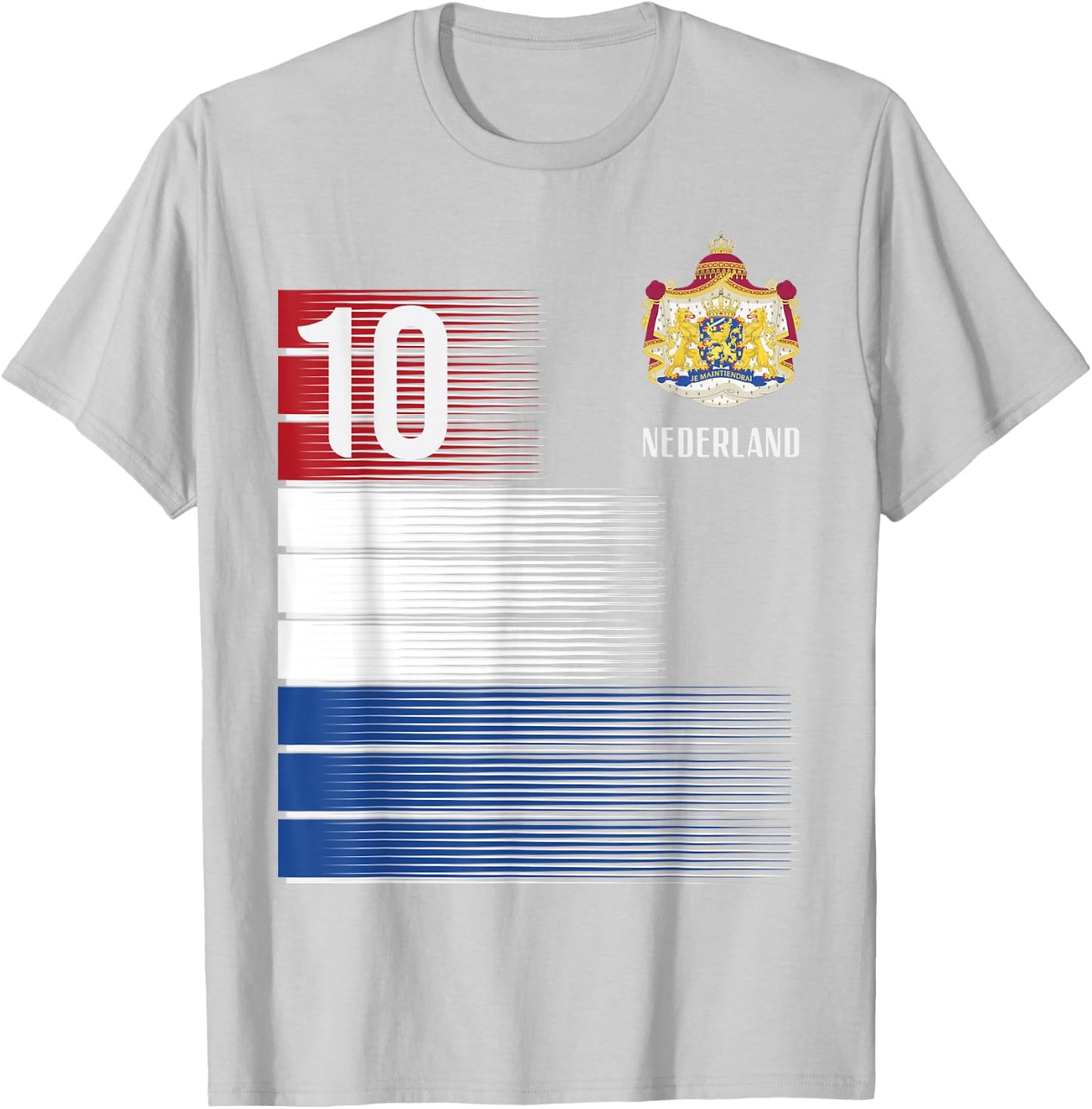 Netherlands Flag 10 Dutch Orange Soccer Men Women Kids Boys T-Shirt - T-Shirt | Ash