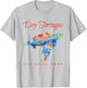 Dry Tortugas National Park Watercolor Sea Turtle T-Shirt - T-Shirt | Ash