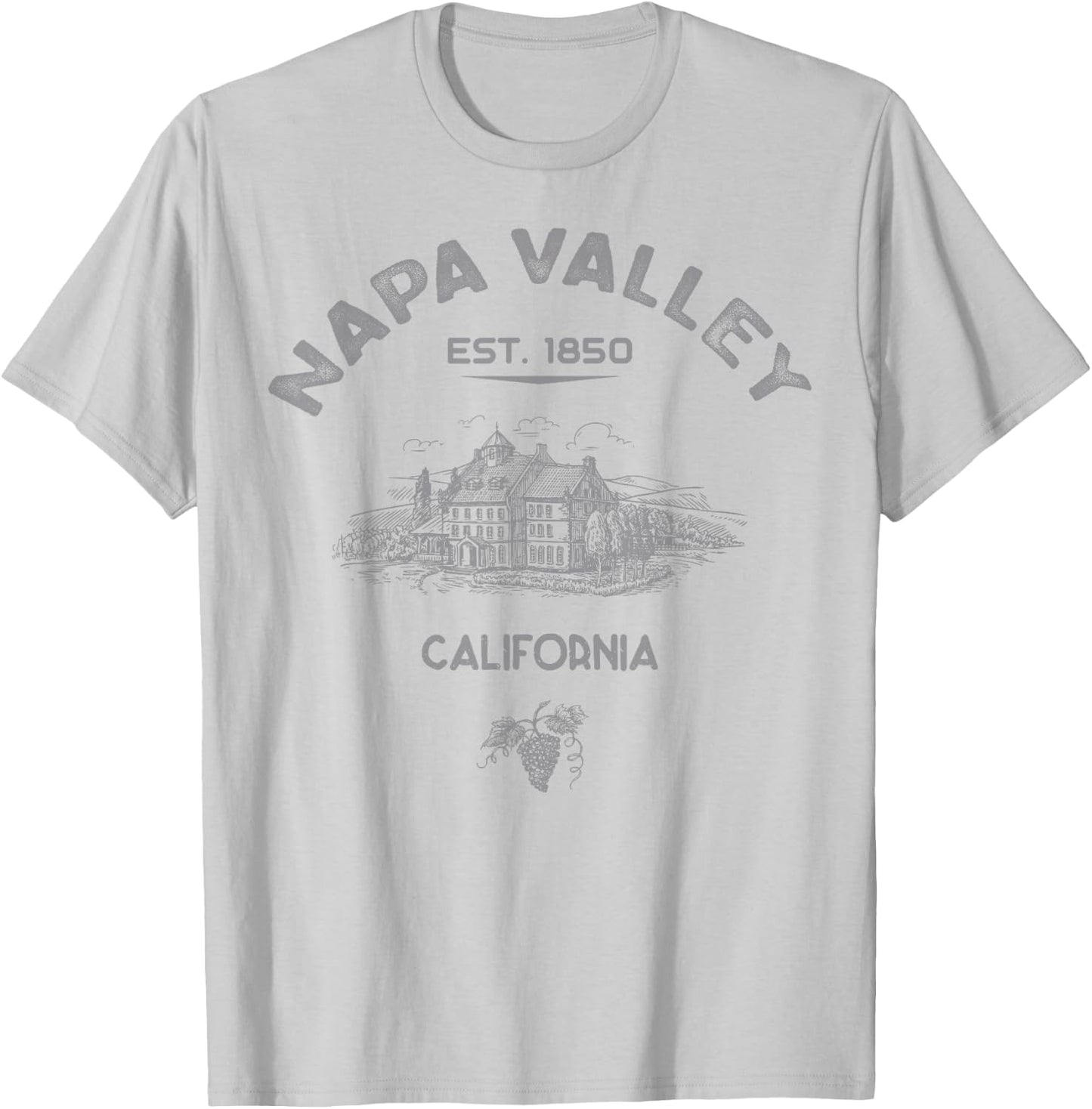 Napa Valley California Winery Souvenir T-Shirt - T-Shirt | Ash