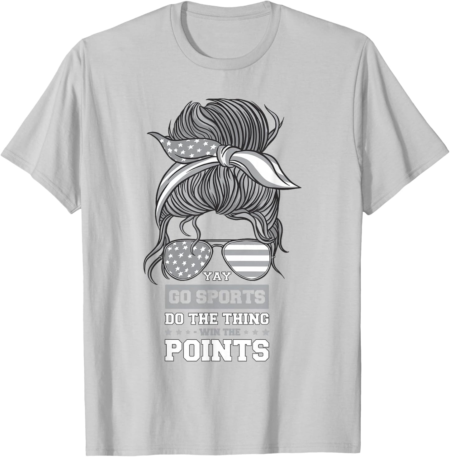 Non-Sports Fan Go Sports Yay Sports T-Shirt - T-Shirt | Ash