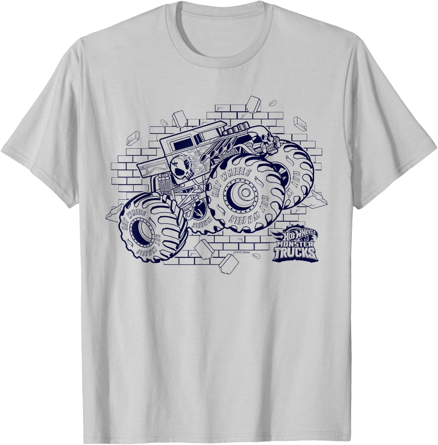 Hot Wheels - Bone Shaker Monster Truck T-Shirt - T-Shirt | Ash