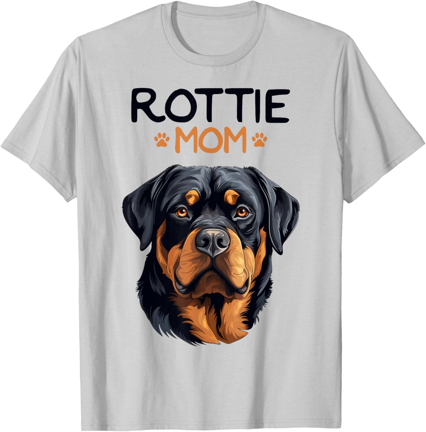 Rottie Mom Rottweiler Dog Mama Women Girls Kids T-Shirt - T-Shirt | Ash