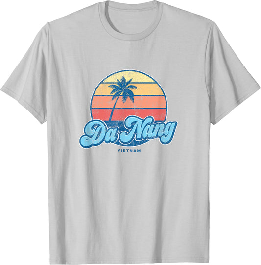 Vintage Da Nang Vietnam Classic 70s Retro Surfer T-Shirt - T-Shirt | Ash