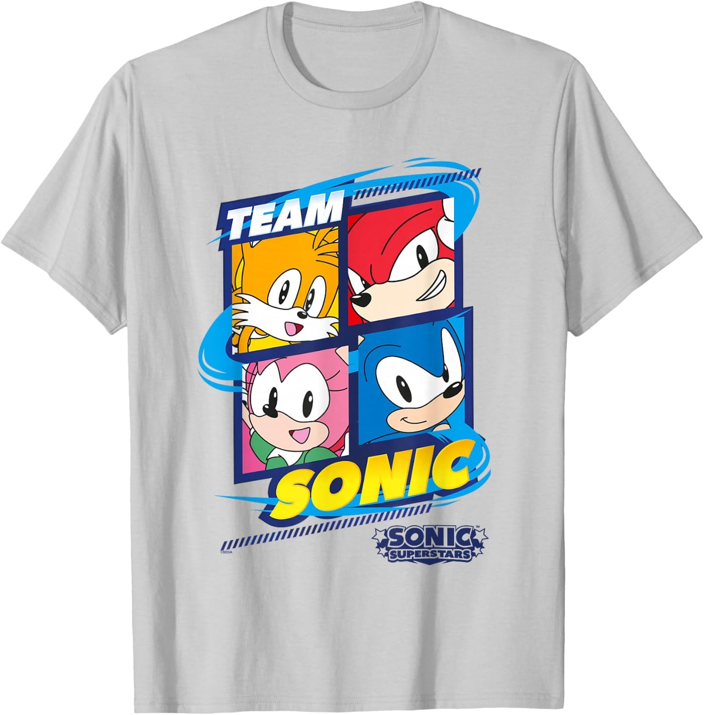 Sonic The Hedgehog, Sonic Superstars - Team Sonic T-Shirt - T-Shirt | Ash