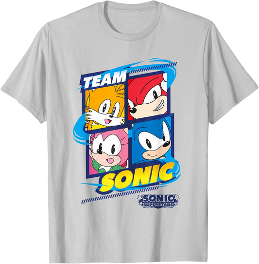 Sonic The Hedgehog, Sonic Superstars - Team Sonic T-Shirt - T-Shirt | Ash