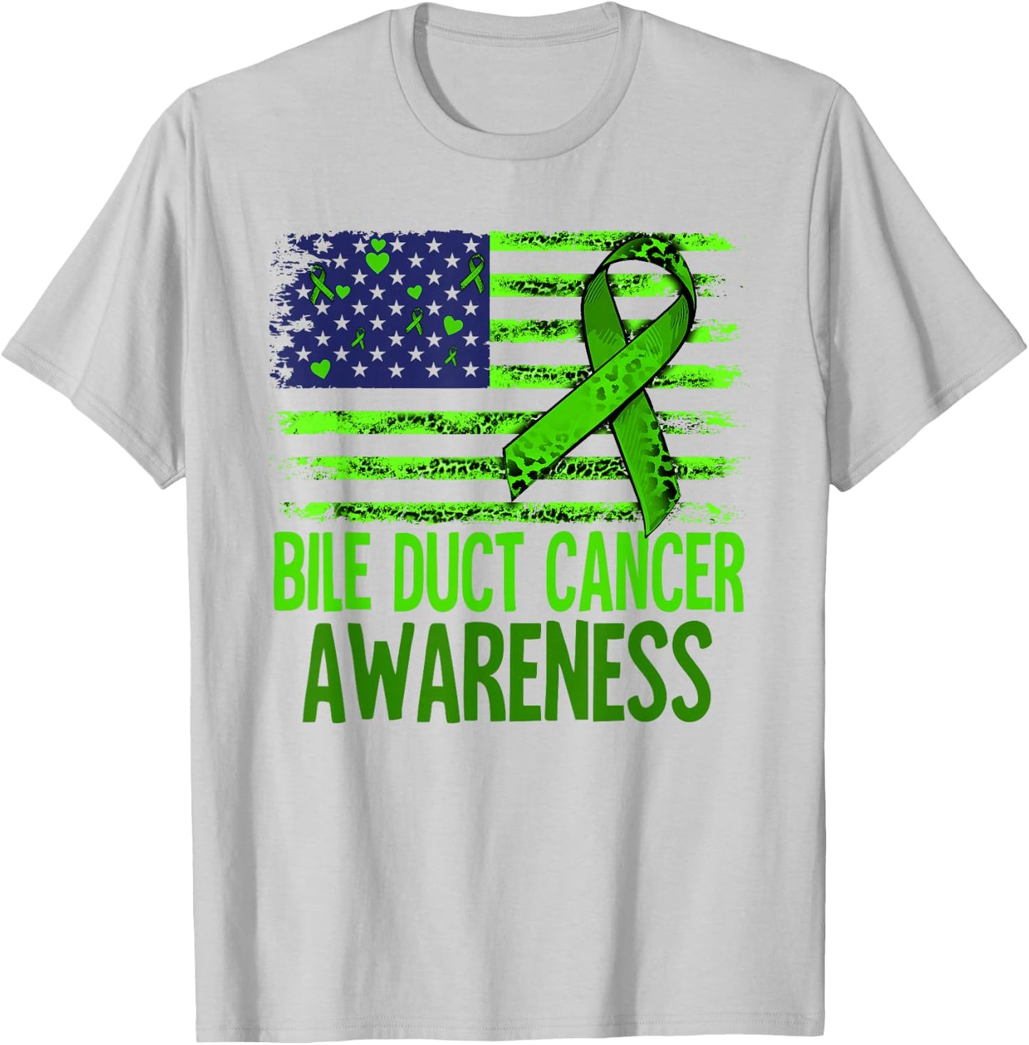Bile Duct Cancer Awareness T-Shirt - T-Shirt | Ash