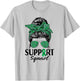 Messy Bun Sunglasses Support Squad Liver Disease Awareness T-Shirt - T-Shirt | Ash
