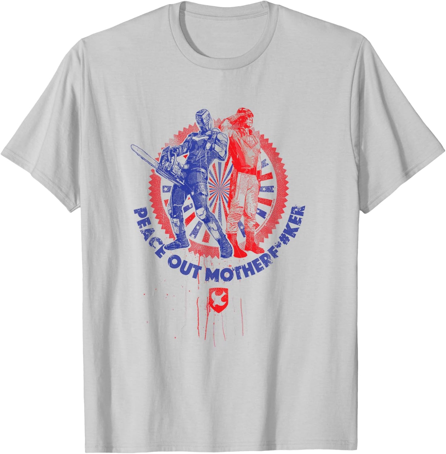 Peacemaker TV Series The Vigilante Peace Stamp T-Shirt - T-Shirt | Ash