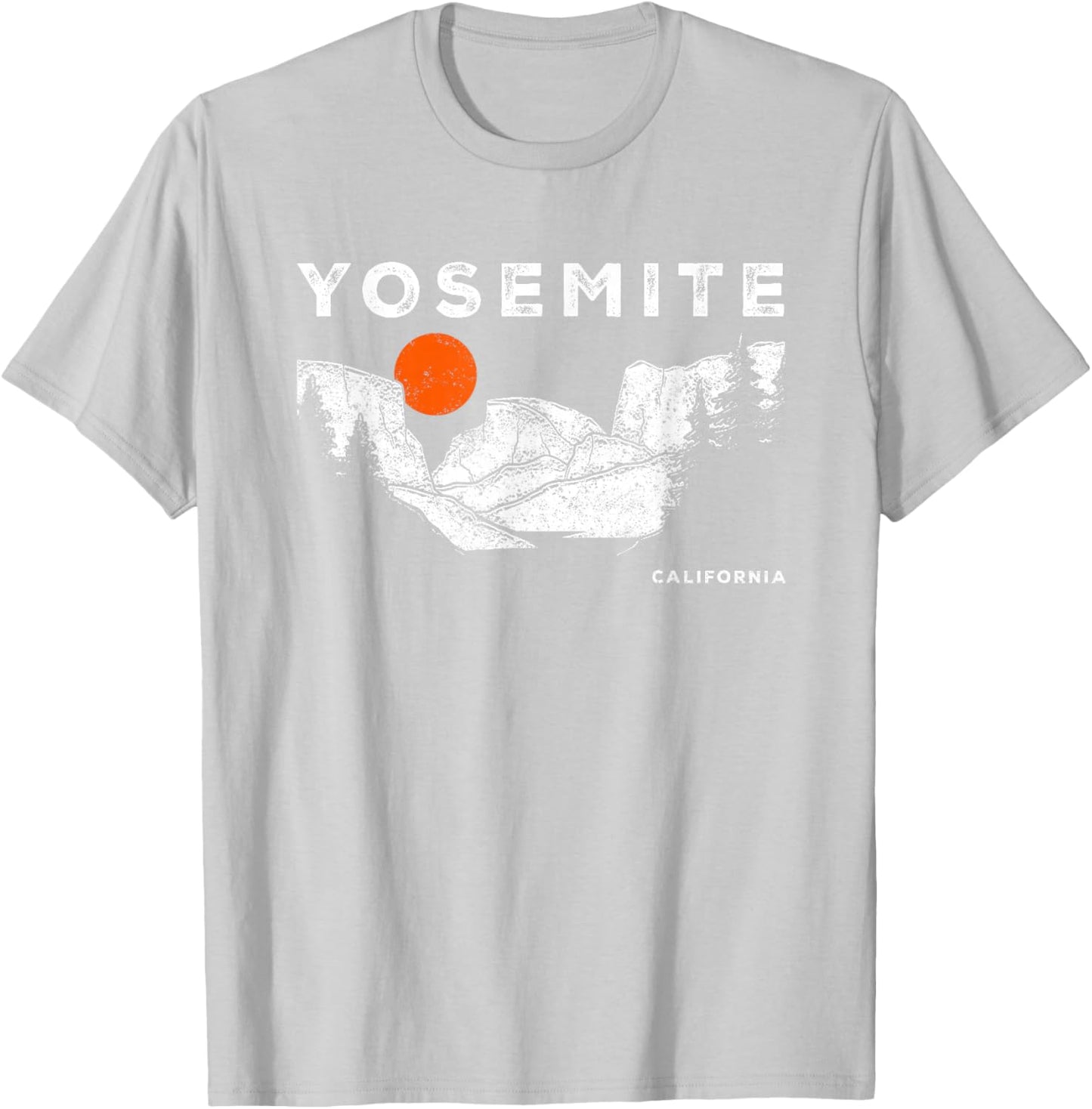 Yosemite California National Park Retro Throwback Souvenir T-Shirt - T-Shirt | Ash