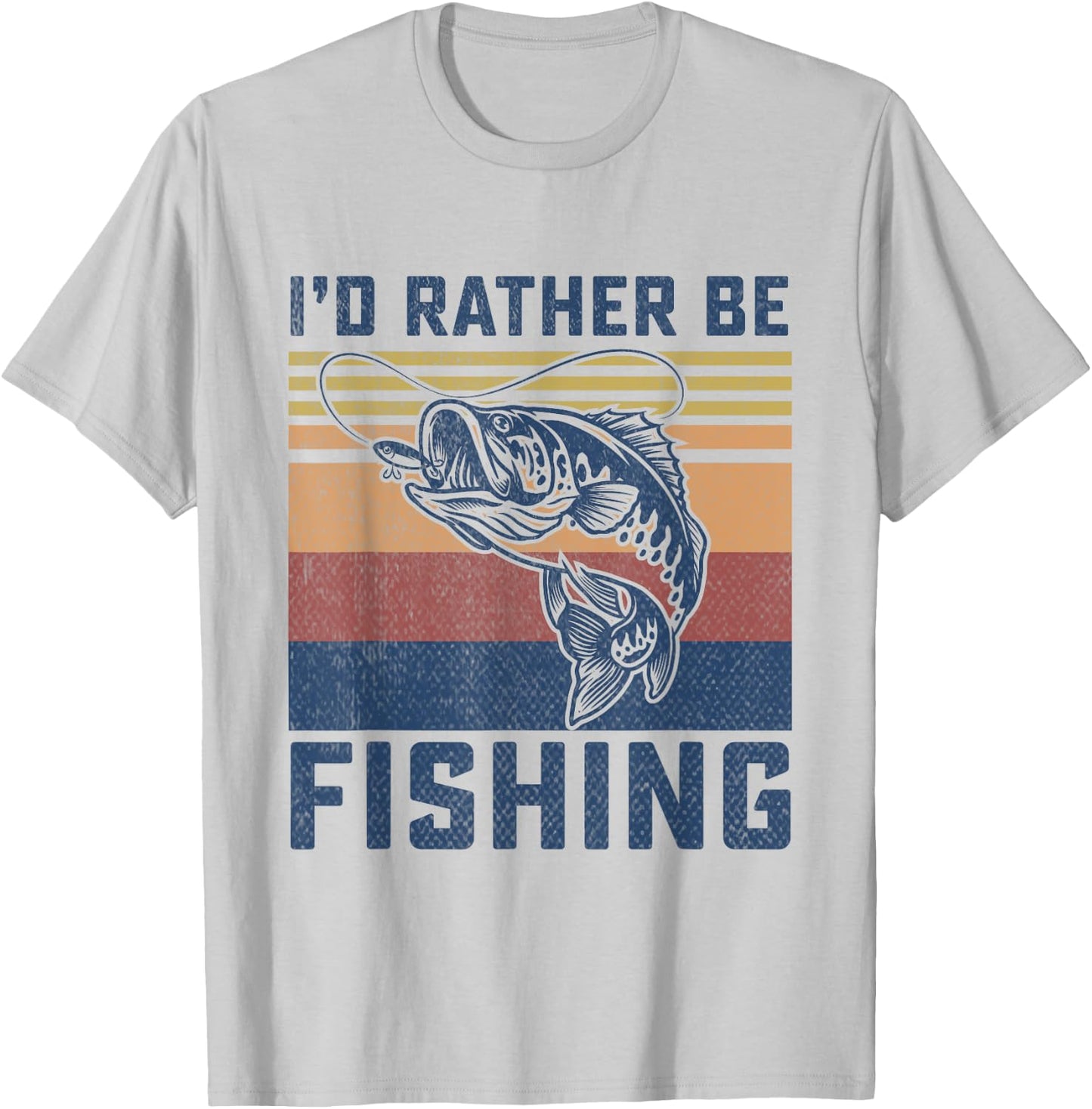Funny Fishing Bass Fish Fisherman Gifts for Boys Kids Men T-Shirt - T-Shirt | Ash