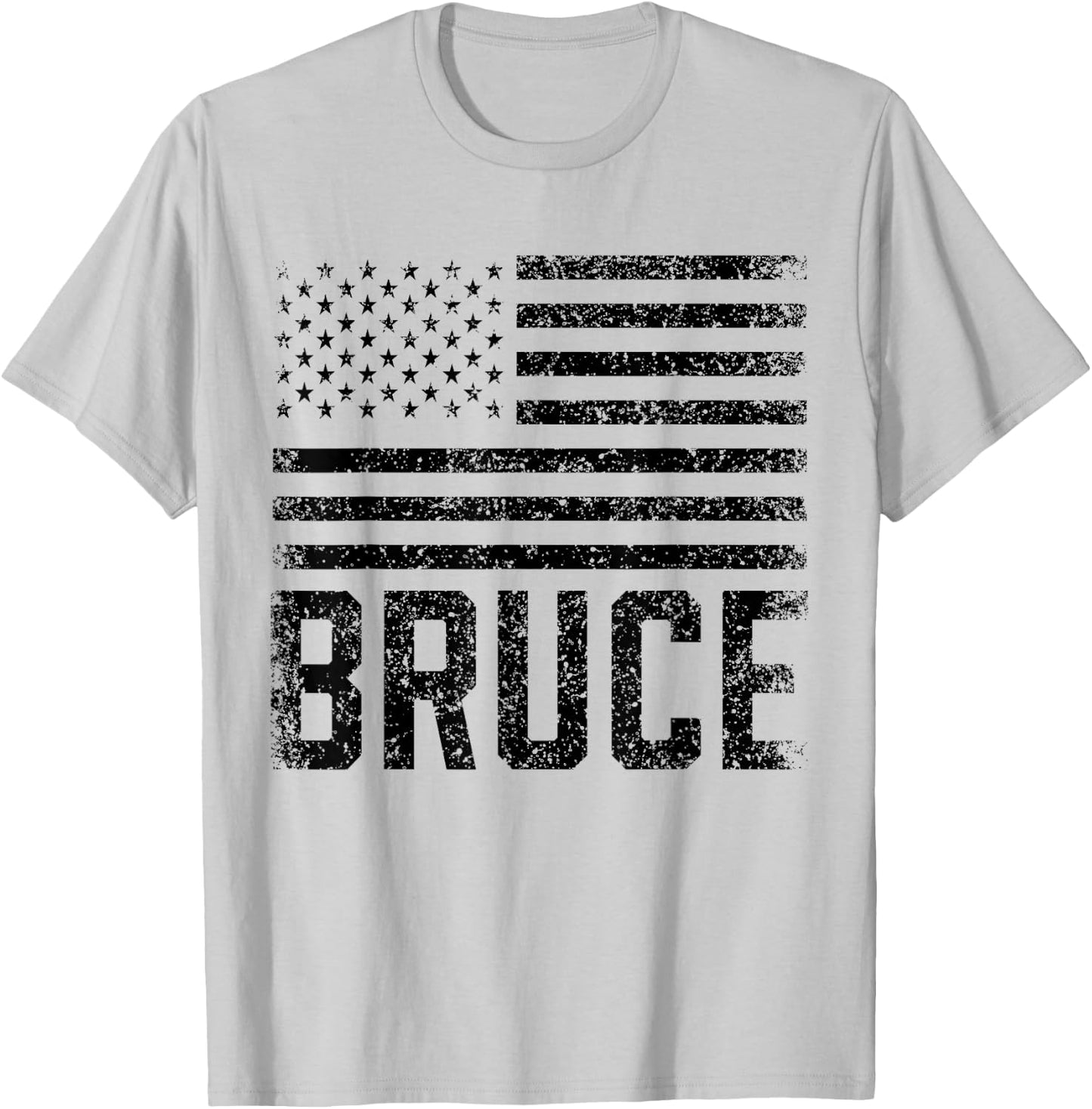 Bruce Birthday Forename Name Personalized USA T-Shirt - T-Shirt | Ash