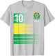 Brasil Flag Number 10 Brazil Soccer Men Women Boys Girl Kids T-Shirt - T-Shirt | Ash