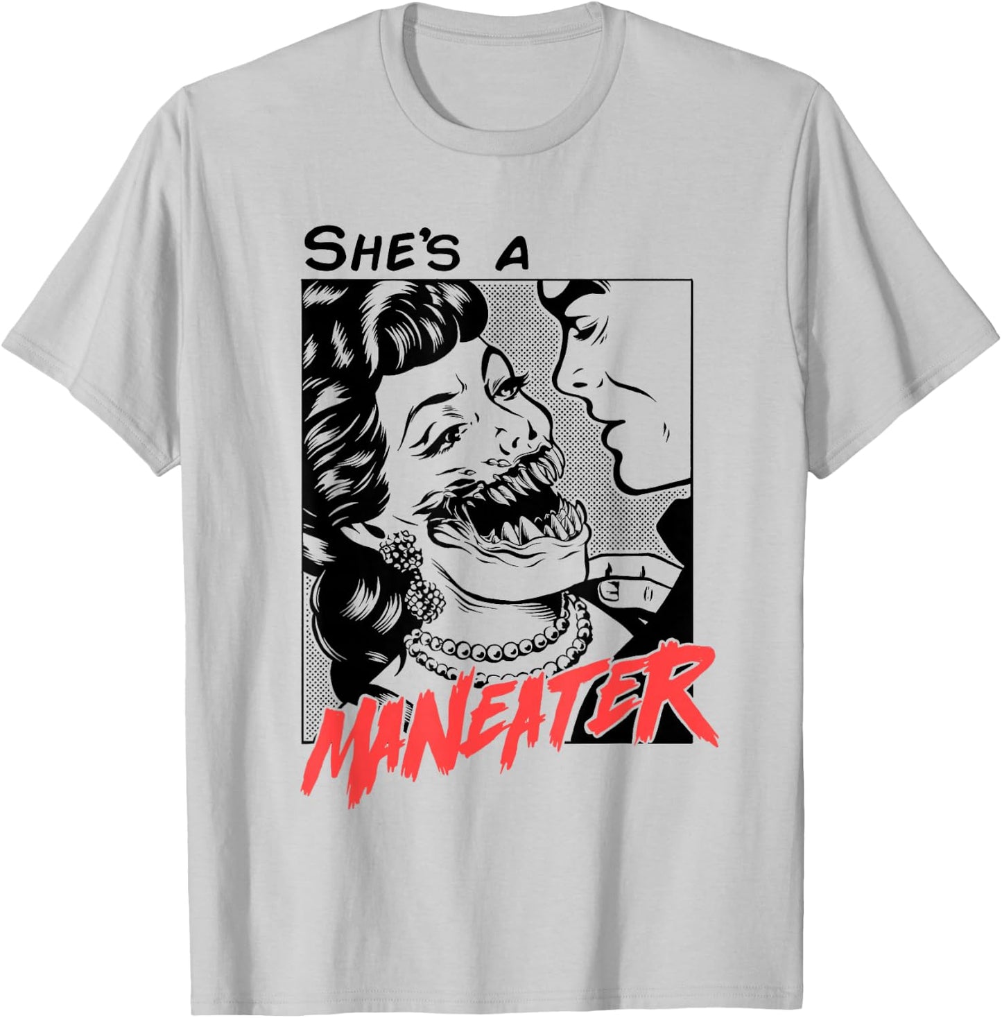 Maneater T-Shirt - T-Shirt | Ash