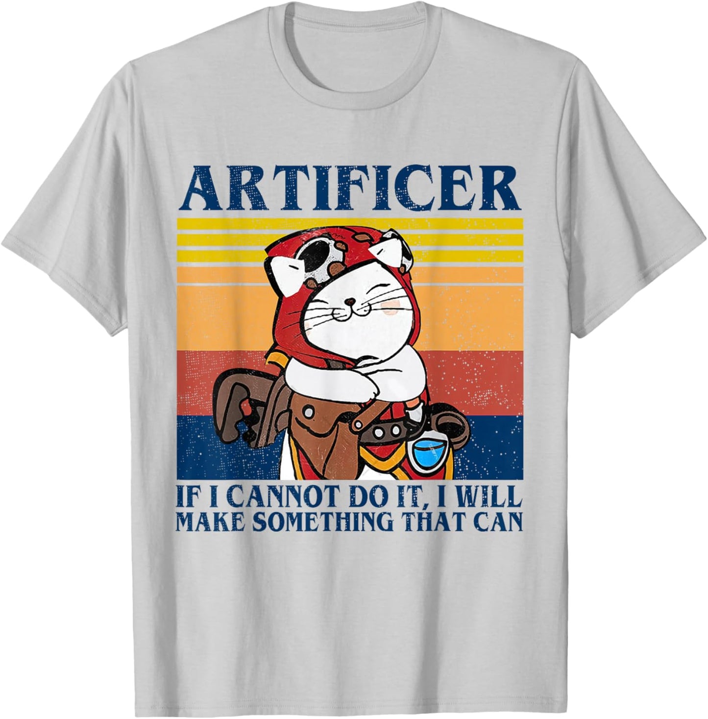 Roleplaying Dice Gamer Dragon Artificer Make Something Can T-Shirt - T-Shirt | Ash