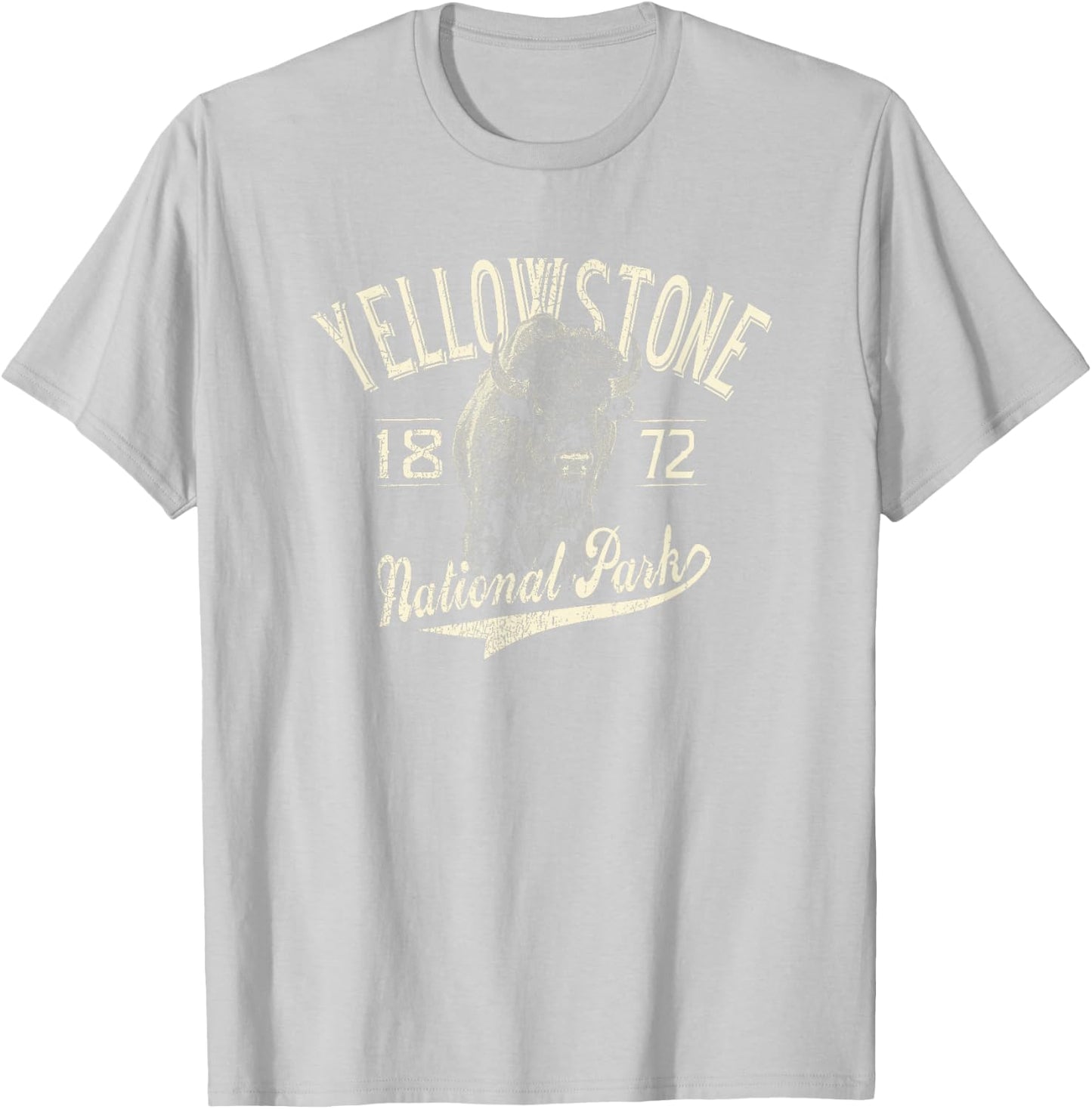 Yellowstone National Park Vintage T-Shirt - T-Shirt | Ash