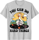 Cute Goose, You Can Do Hard Things, Duck Positive Quote T-Shirt - T-Shirt | Ash