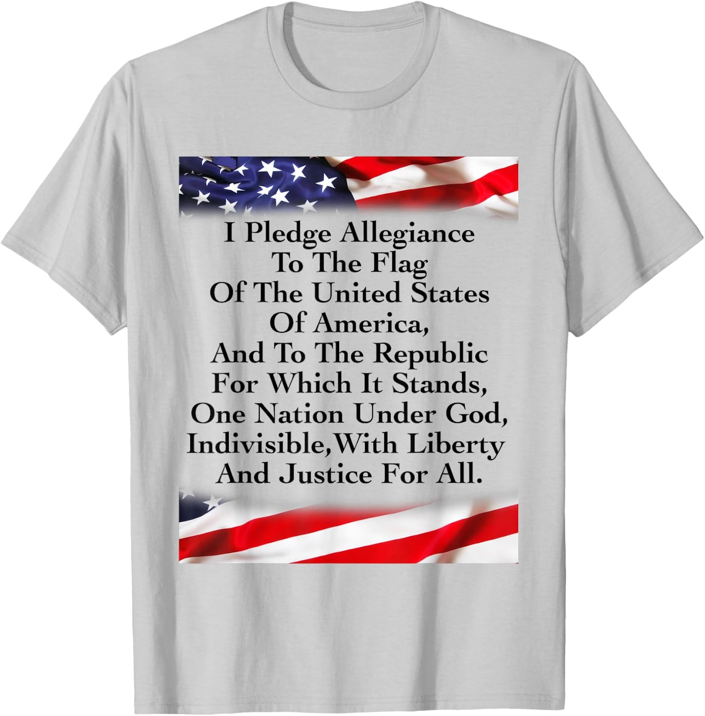 The Pledge of Allegiance To Affirm The Values & Freedoms T-Shirt - T-Shirt | Ash