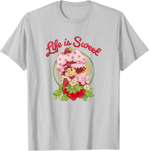 Strawberry Shortcake Life Is Sweet Custard Kitty Vintage T-Shirt - T-Shirt | Ash