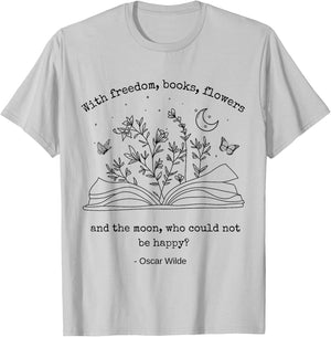 Poet Literary Literature Bookworm Dark Academia Book T-Shirt - T-Shirt | Ash