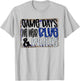 On Gameday Football We Wear Blue And White School Spirit T-Shirt - T-Shirt | Ash