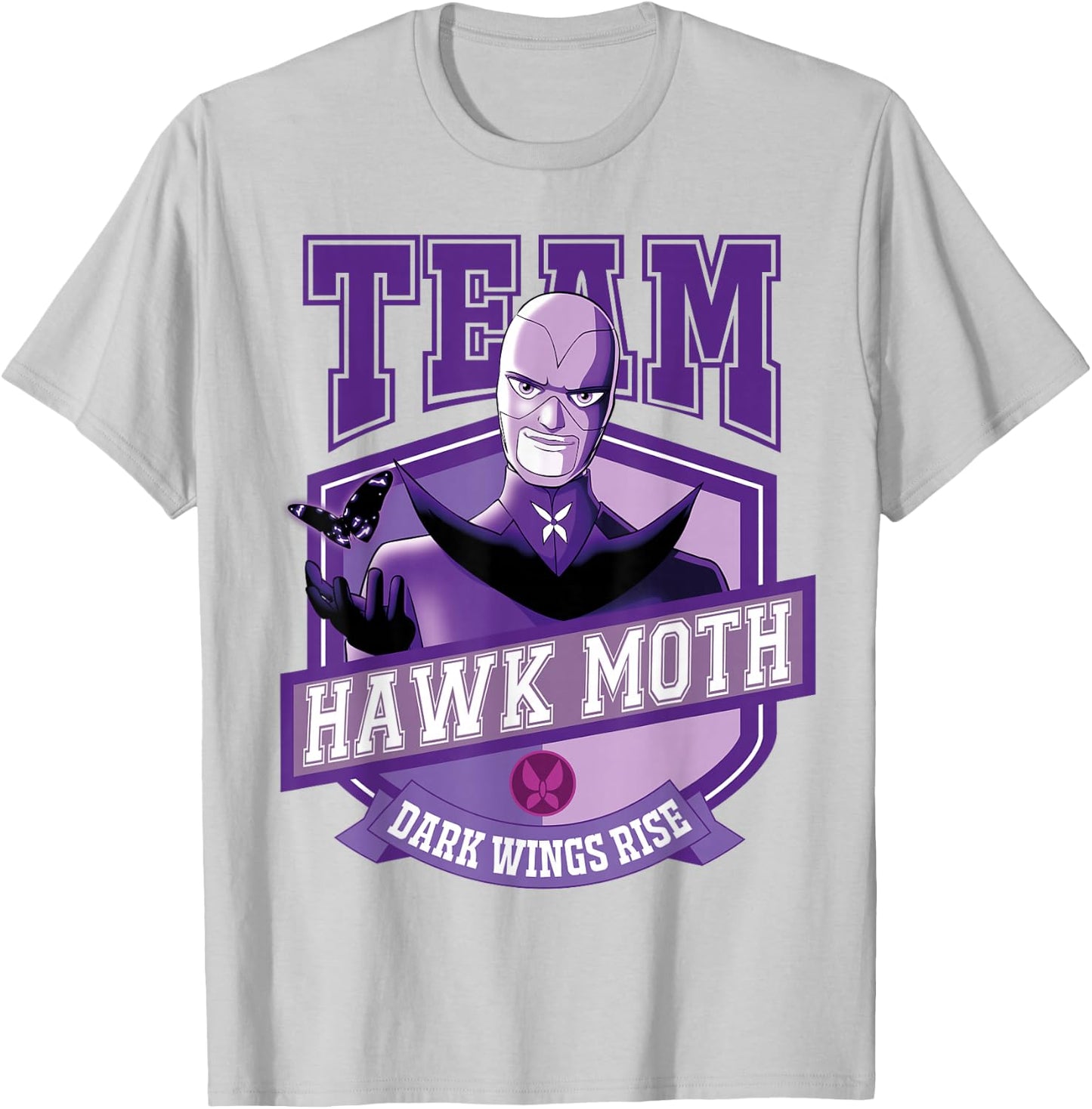 Miraculous Ladybug - Team Hawk Moth T-Shirt - T-Shirt | Ash