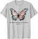 Butterfly For I Know the Plans I Have For You T-Shirt - T-Shirt | Ash