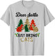 Dear Santa Just Bring Cats Christmas T-Shirt - T-Shirt | Ash