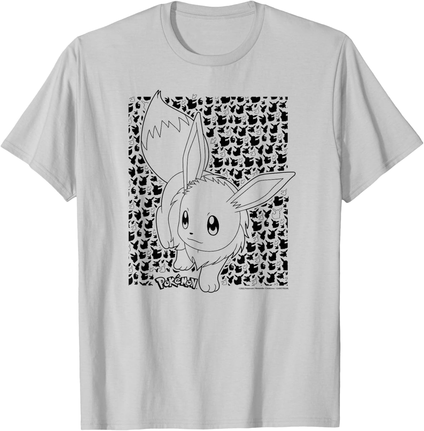 Pokémon - Eevee Pattern T-Shirt - T-Shirt | Ash