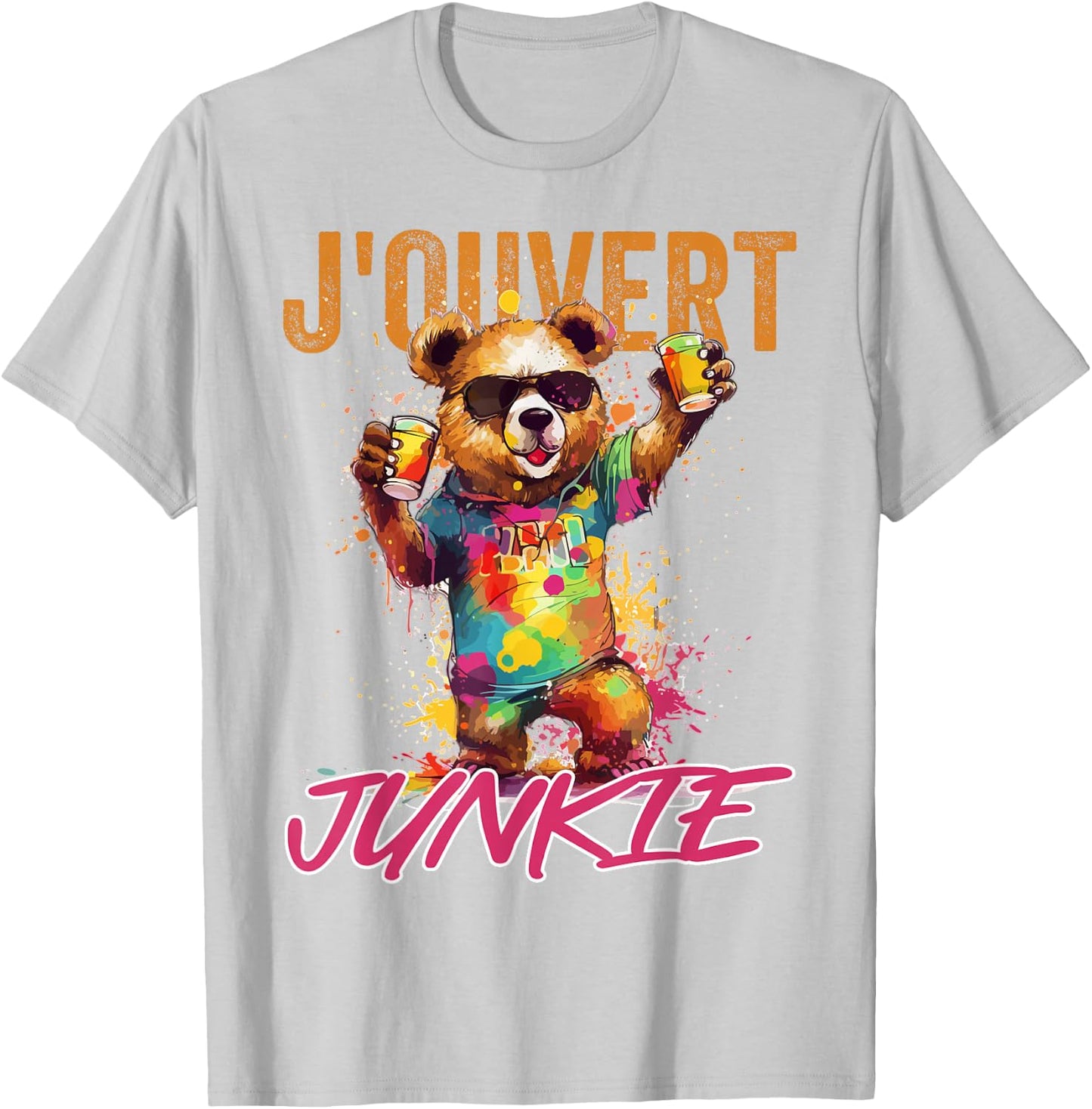 J'Ouvert Junkie, Soca Fans, Caribbean Carnival Party, Men T-Shirt - T-Shirt | Ash