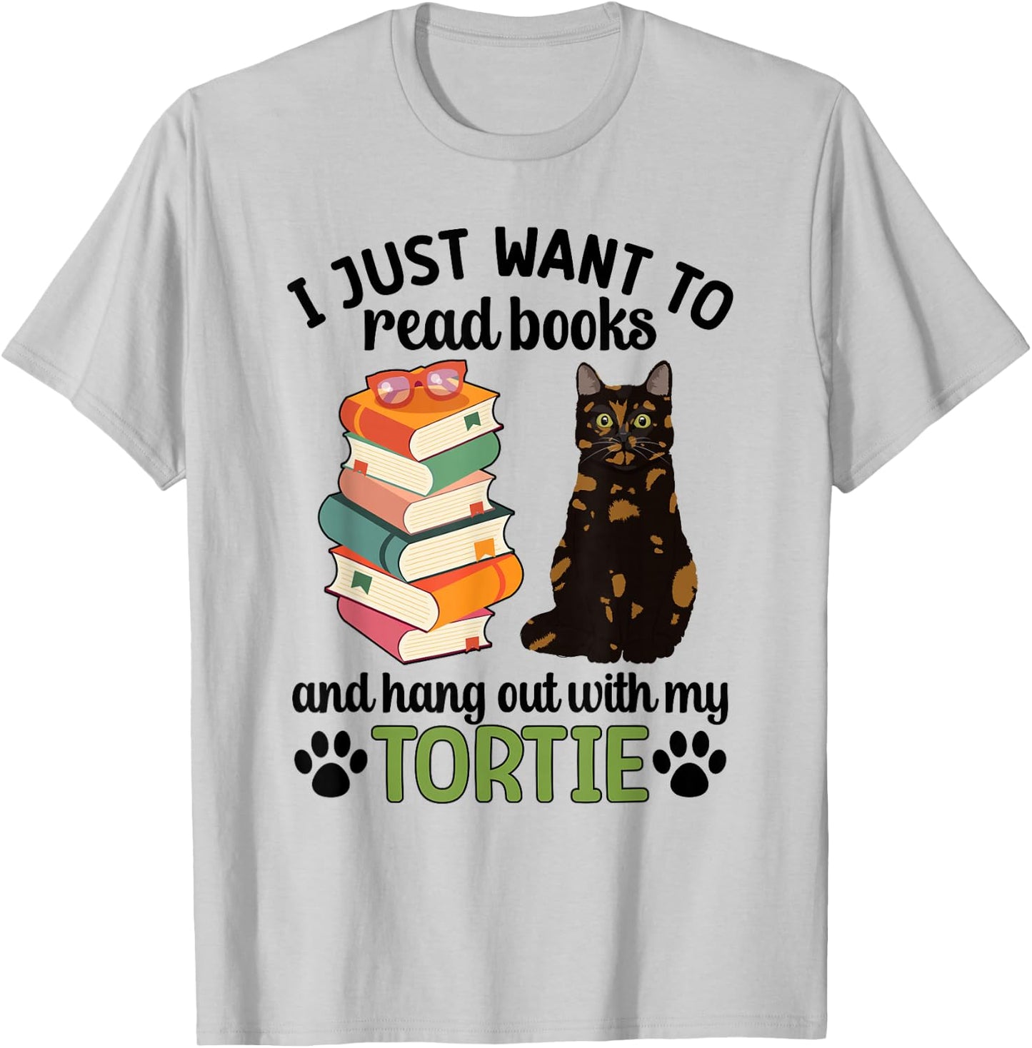 Hang Out with My Tortie Cat Owner Tortoiseshell Cat Lover T-Shirt - T-Shirt | Ash