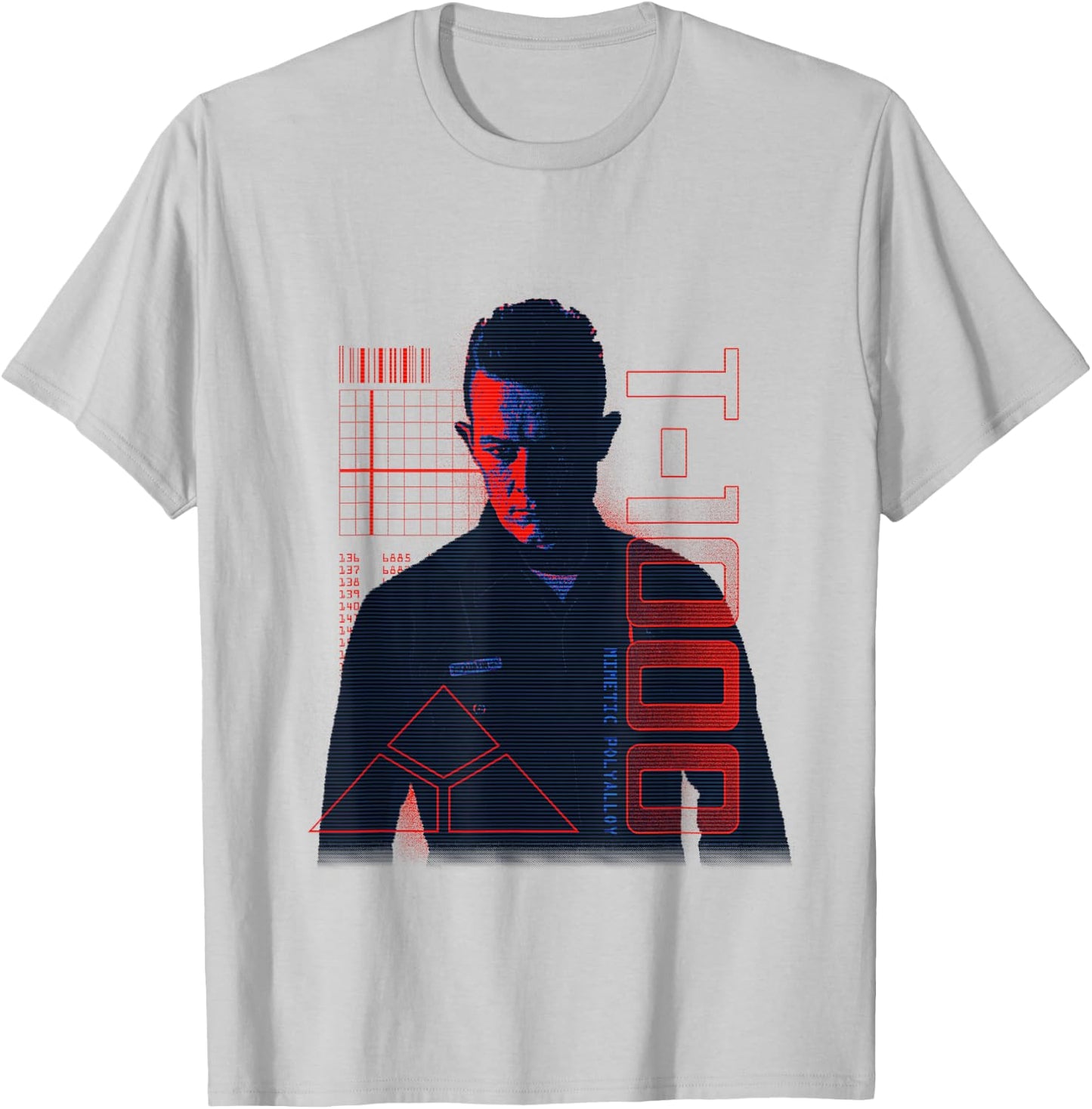 Terminator 2 Judgement Day T 1000 T-Shirt - T-Shirt | Ash
