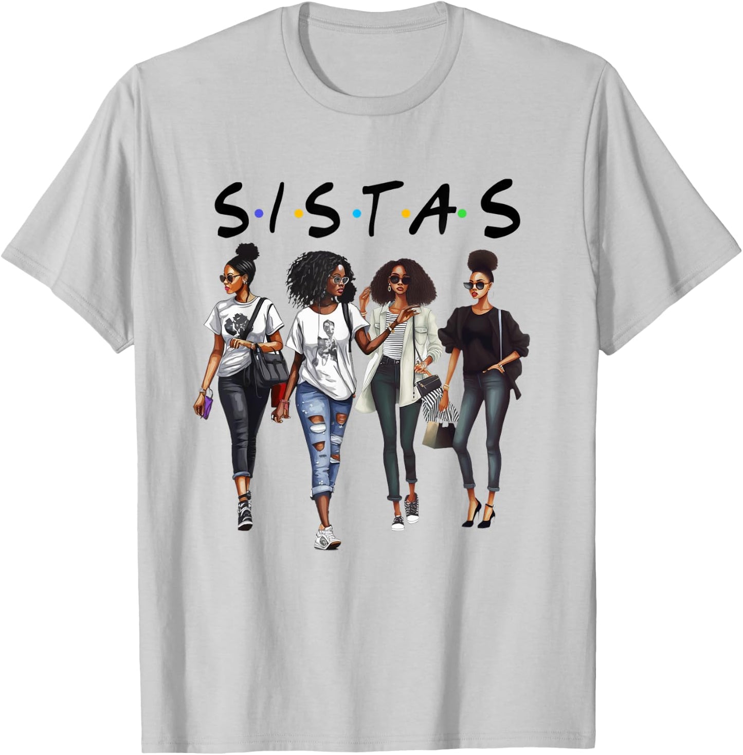 Black Melanin Queen Curly Natural Afro Girl African American T-Shirt - T-Shirt | Ash