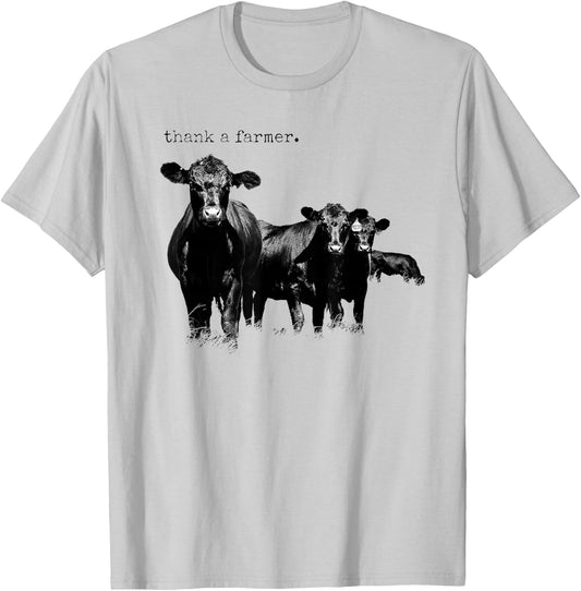 Thank a Farmer T-Shirt - T-Shirt | Ash