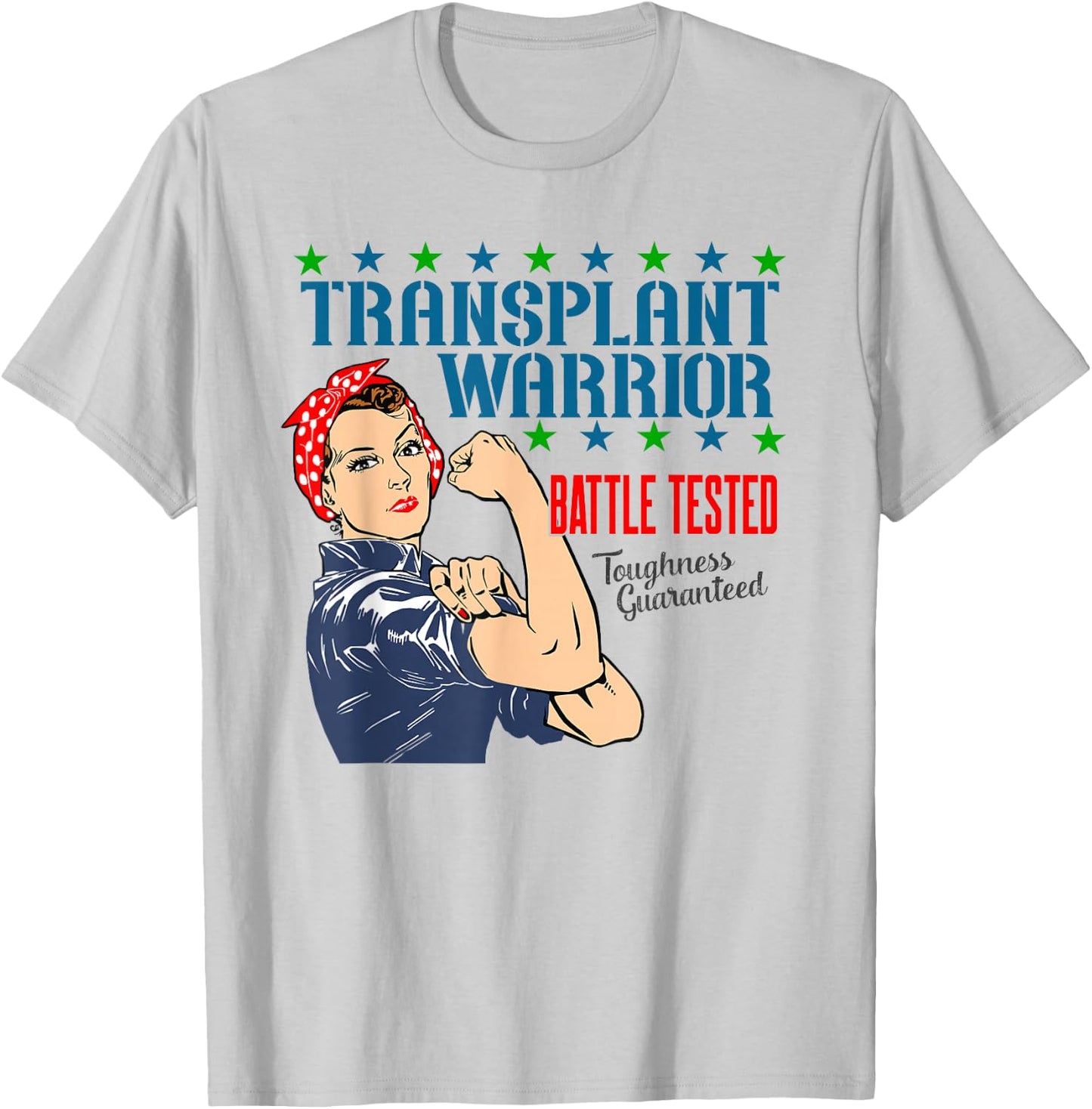 Transplant Warrior a Vintage Women's Transplant Recipient T-Shirt - T-Shirt | Ash
