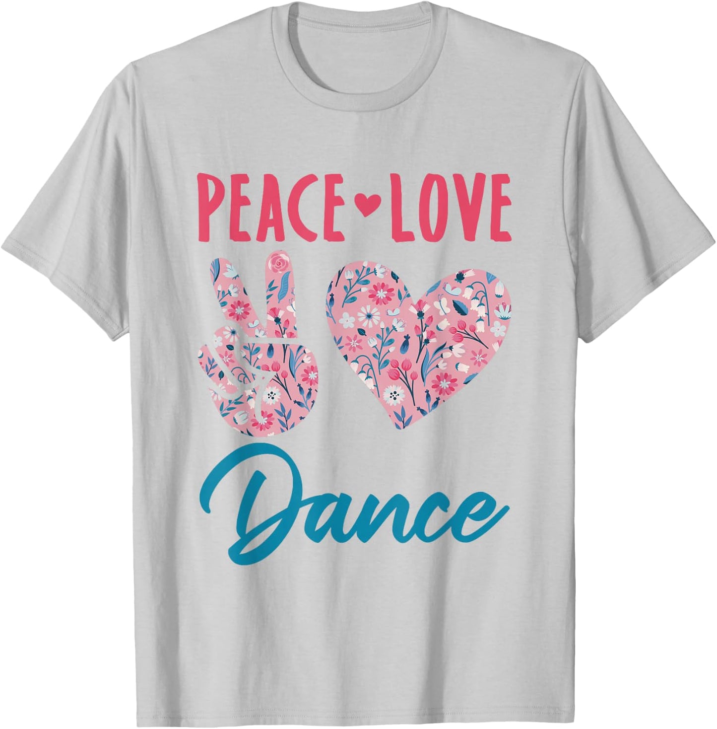 Peace Love Dance Cute Dancing Girls Toddlers T-Shirt - T-Shirt | Ash