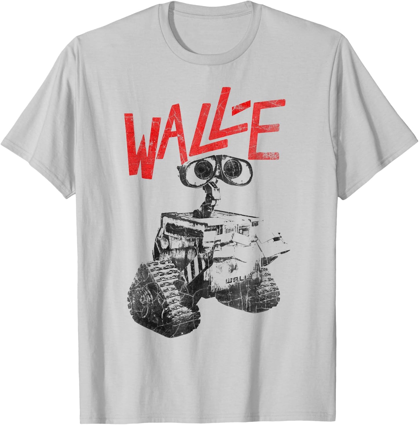 Disney Pixar Wall-E Vintage Grunge Wall-E T-Shirt - T-Shirt | Ash