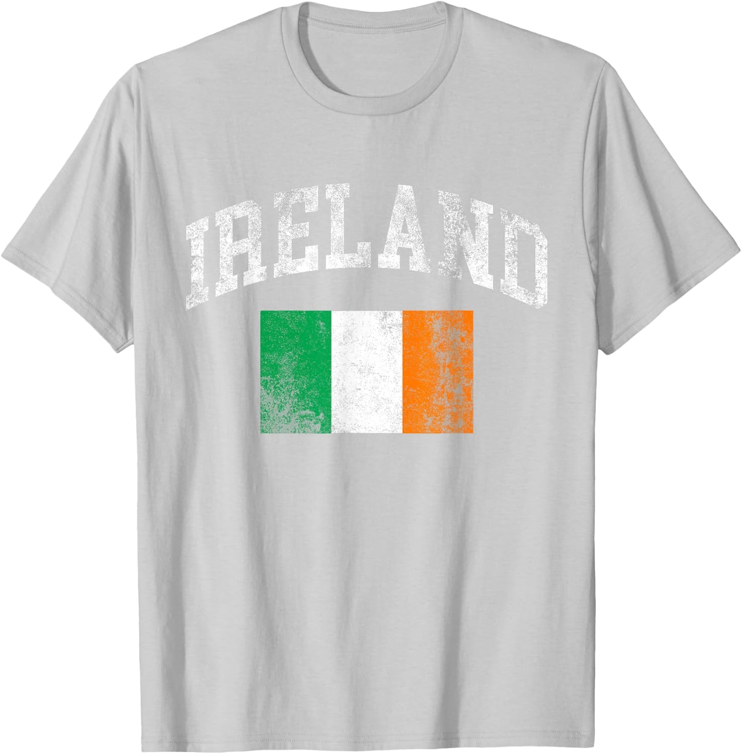 Vintage Ireland Irish Flag St Patrick's Day T-Shirt - T-Shirt | Ash