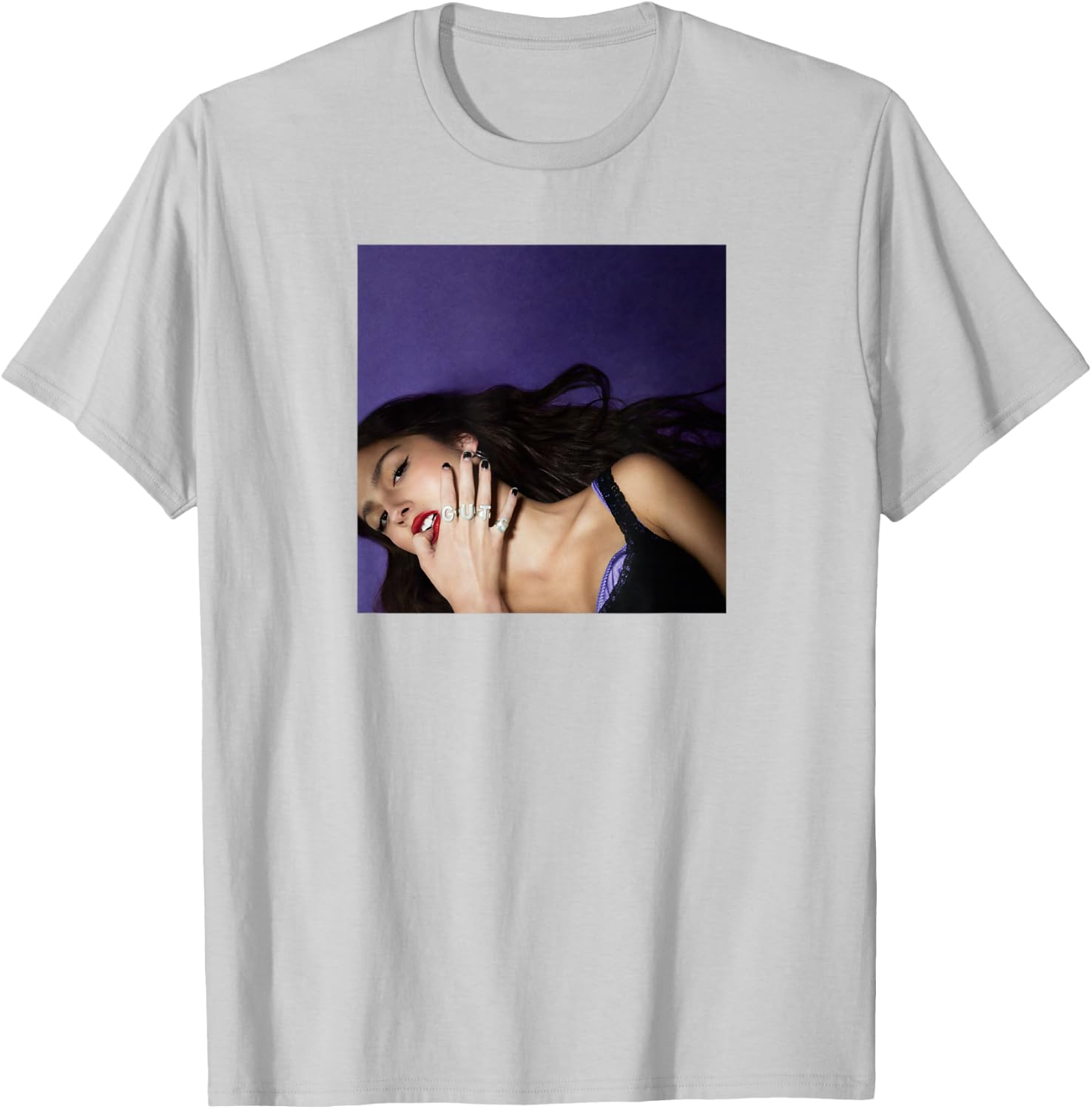 Official Olivia Rodrigo Guts Album Cover T-Shirt - T-Shirt | Ash