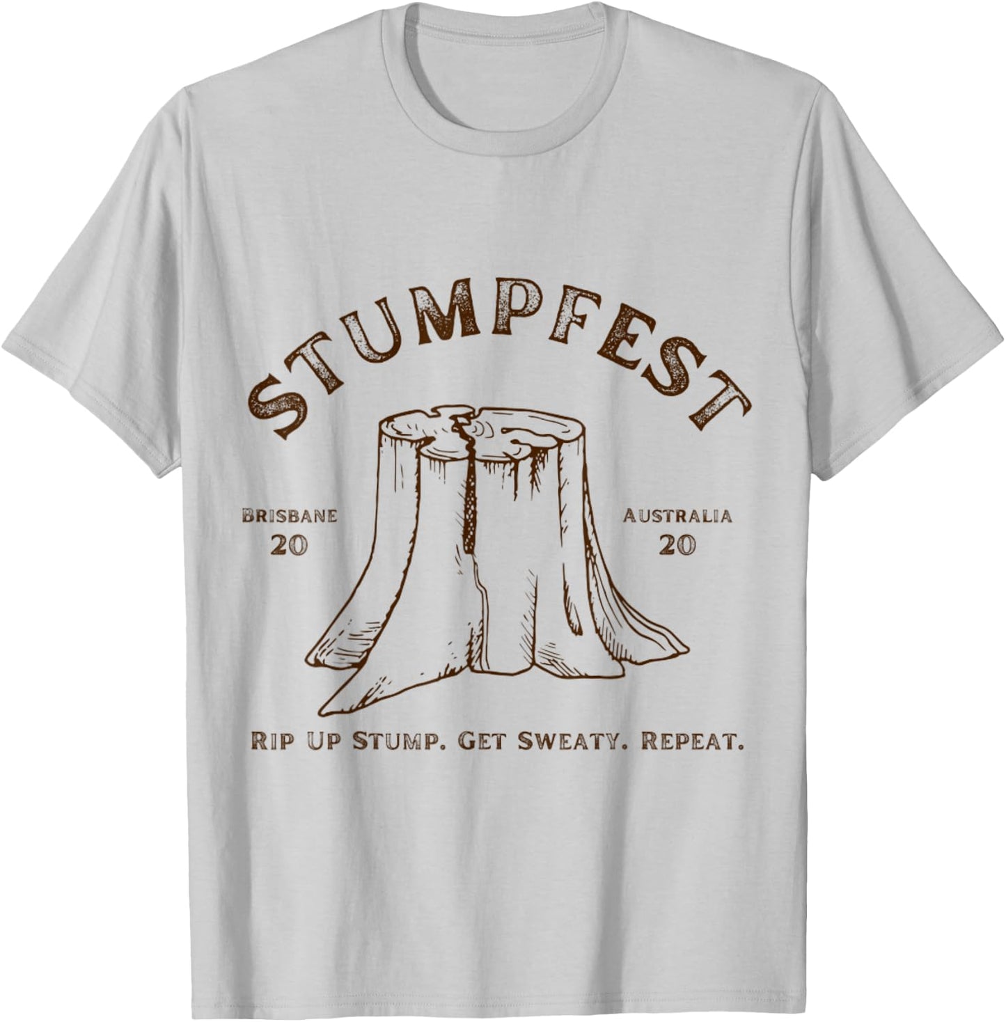 Vintage STUMPFEST! Grey Vintage Distressed Modern Vintage T-Shirt - T-Shirt | Ash
