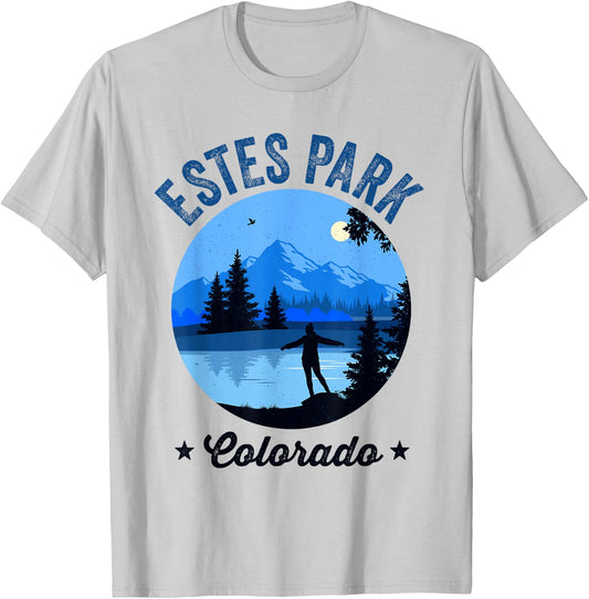 Estes Park Retro Vintage Lake Estes Park Colorado T-Shirt - T-Shirt | Ash