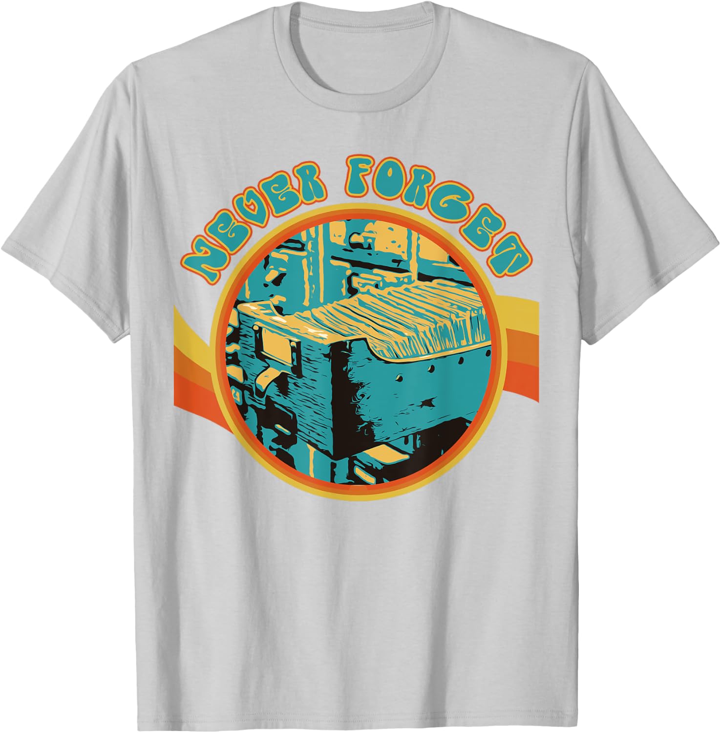Never Forget The Dewey Decimal System Card Catalog Cabinet T-Shirt - T-Shirt | Ash