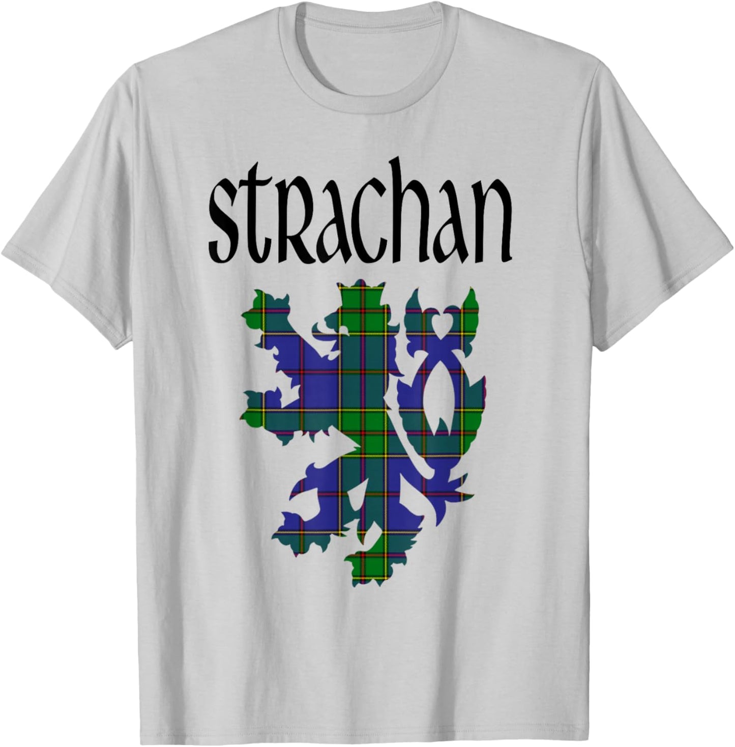 Clan Strachan Tartan Scottish Family Name Scotland Pride T-Shirt - T-Shirt | Ash